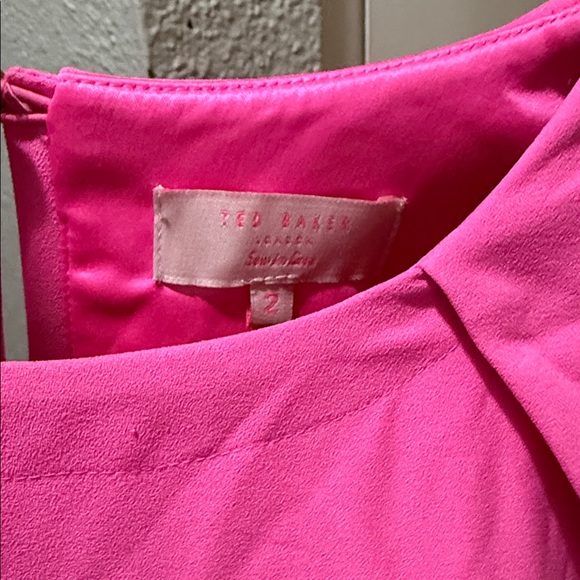 Ted baker london Elegant Pink Cape Sleeve Shift Dress - - Picture 4 of 4